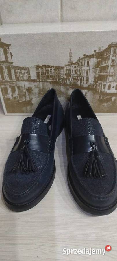 Buty mokasyny w kolorze granatowym GEOX Lublin