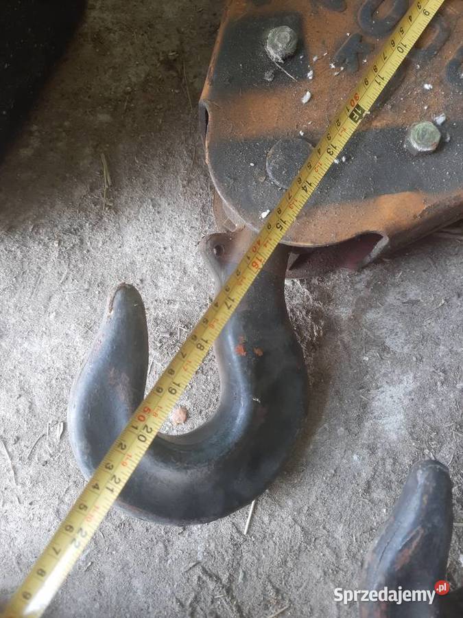 Zblocze linowe hak dźwig 2t 5t Dźwigi, podnośniki Dobromierz