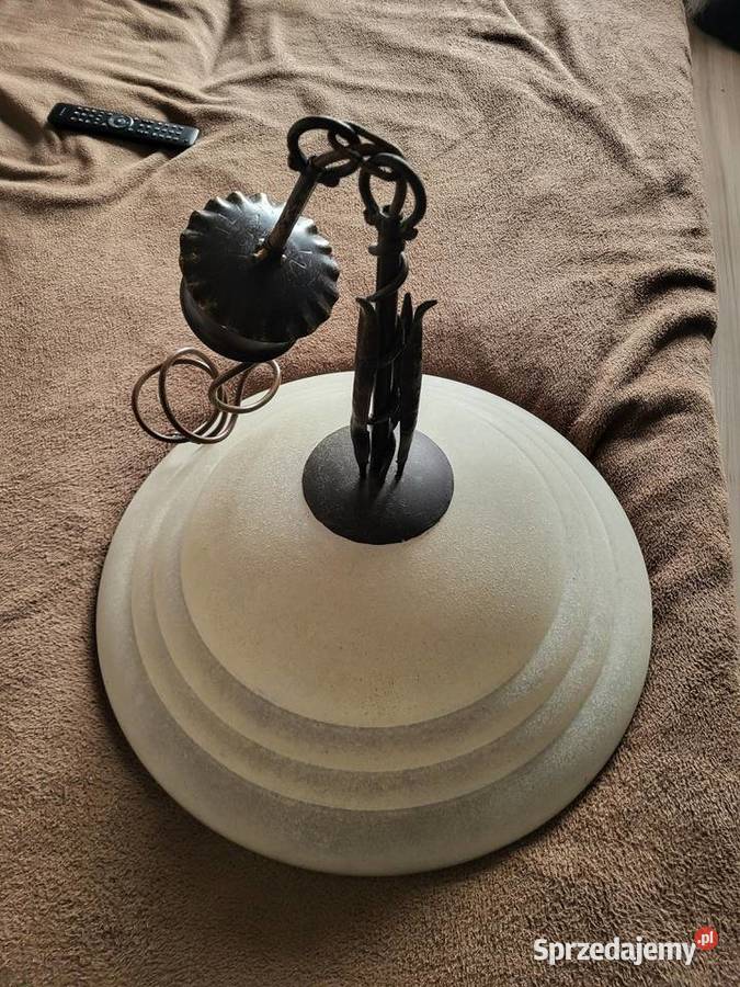 Lampa żyrandol metalszkło Gliwice