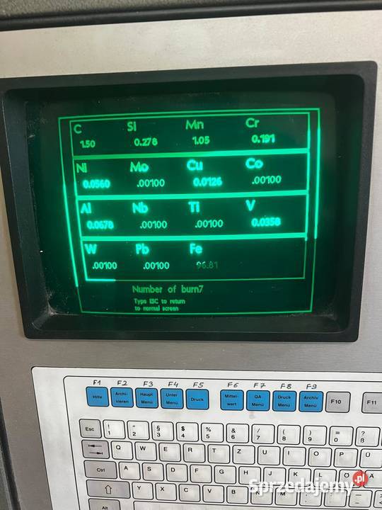 Spektometr SPECTROTEST JRF skład chemiczny Chorzów sprzedam