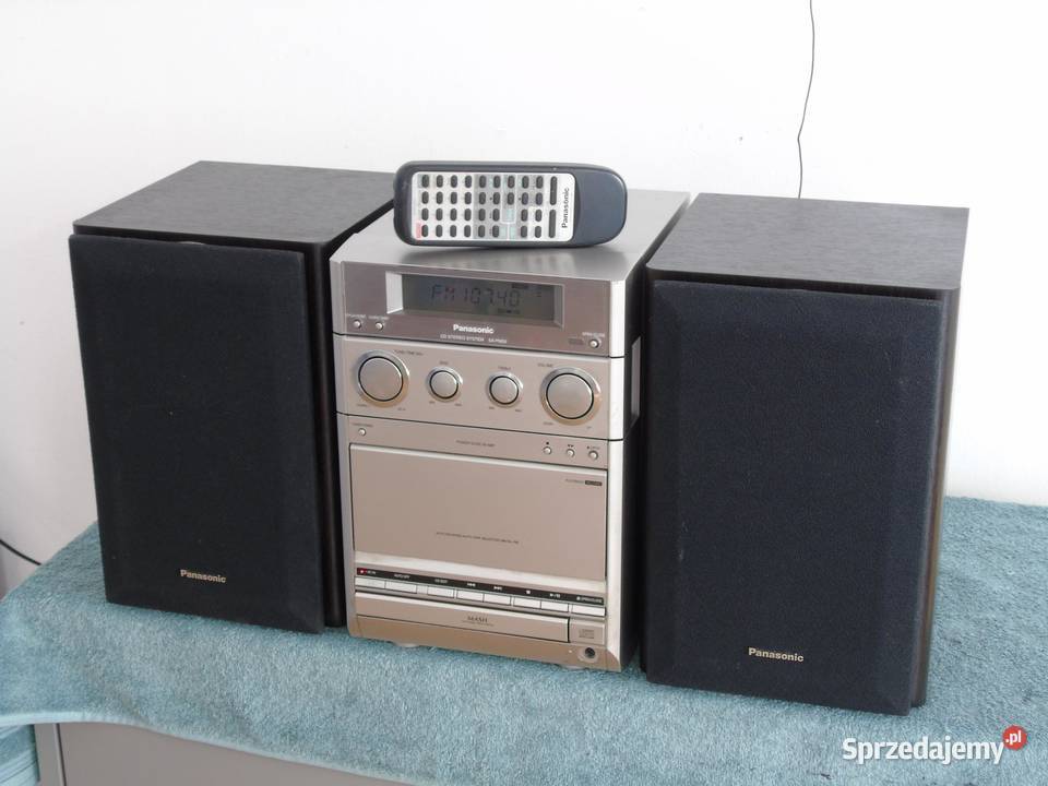 Wieża Panasonic SAPM20 pilot kolumny CD AUX