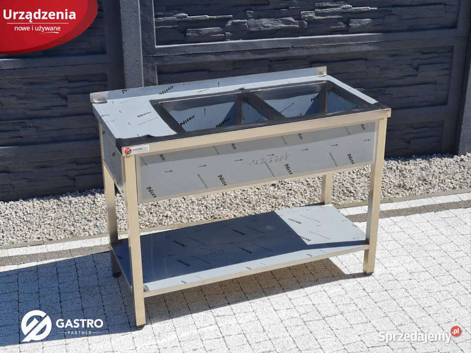 Stół nierdzewny ze zlewem 2komorowym spawany Ostrów Wielkopolski