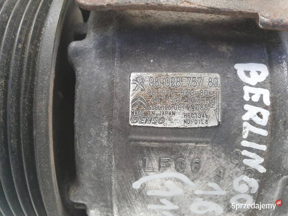 SPRĘŻARKA KLIMATYZACJI Citroen C4 II 16 HDI osobowe Chełm
