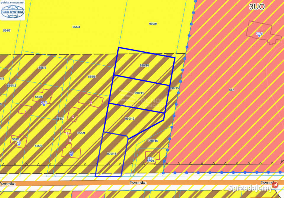 Działki budowlane Styrzyniec k Białej Podlaskiej 22m