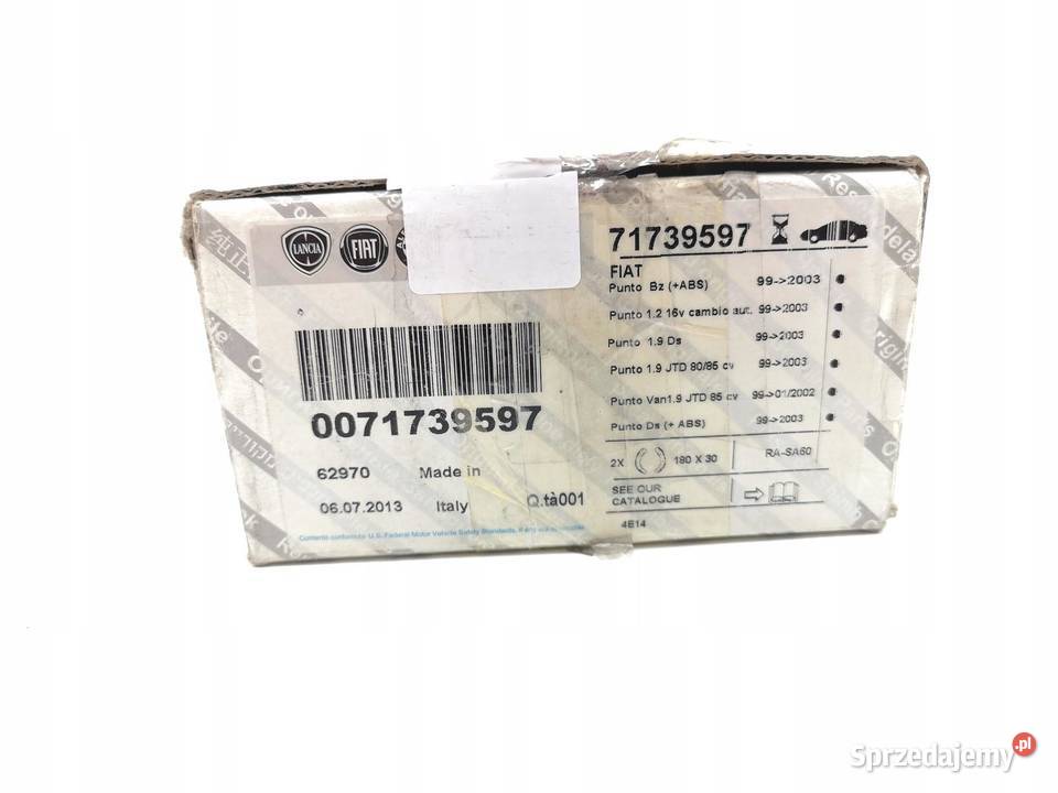 SZCZĘKI HAMULCOWE TYŁ FIAT PUNTO 19992003 Szczęki hamulcowe sprzedam