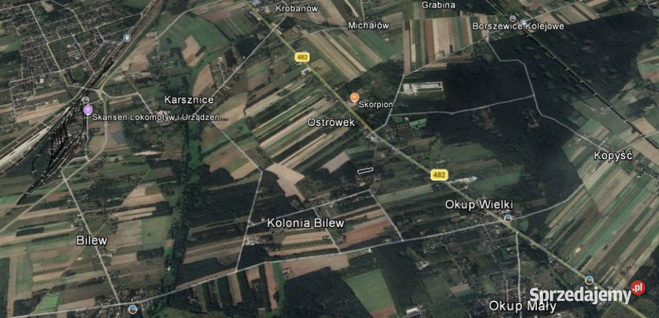 Grunt Okup Wielki 4000m2 13zł/m2 łódzkie