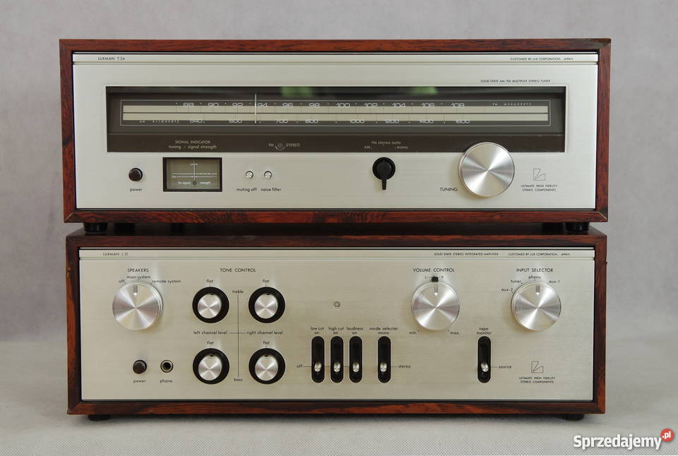 Luxman L31 świetny wzmacniacz vintage Oryginalny Wzmacniacze i pokrewne Szczodre