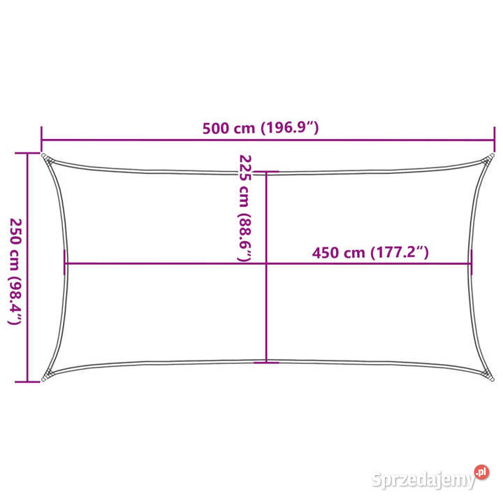 Żagiel przeciwsłoneczny 160 gm beżowy 25x5 m Warszawa
