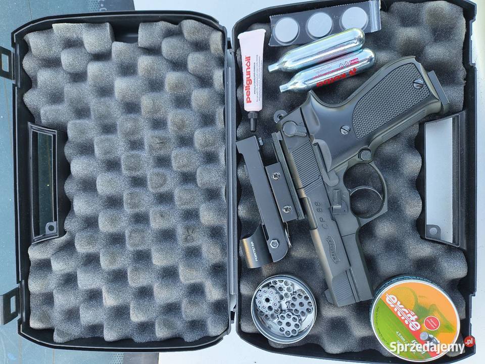 Wiatrówka Walther CP88 walizka kolimator 4x mag Sport i Wypoczynek Przerąb sprzedam