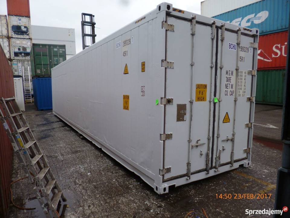 Kontener morski chłodniczy 40HCRF chłodnia Wrocław