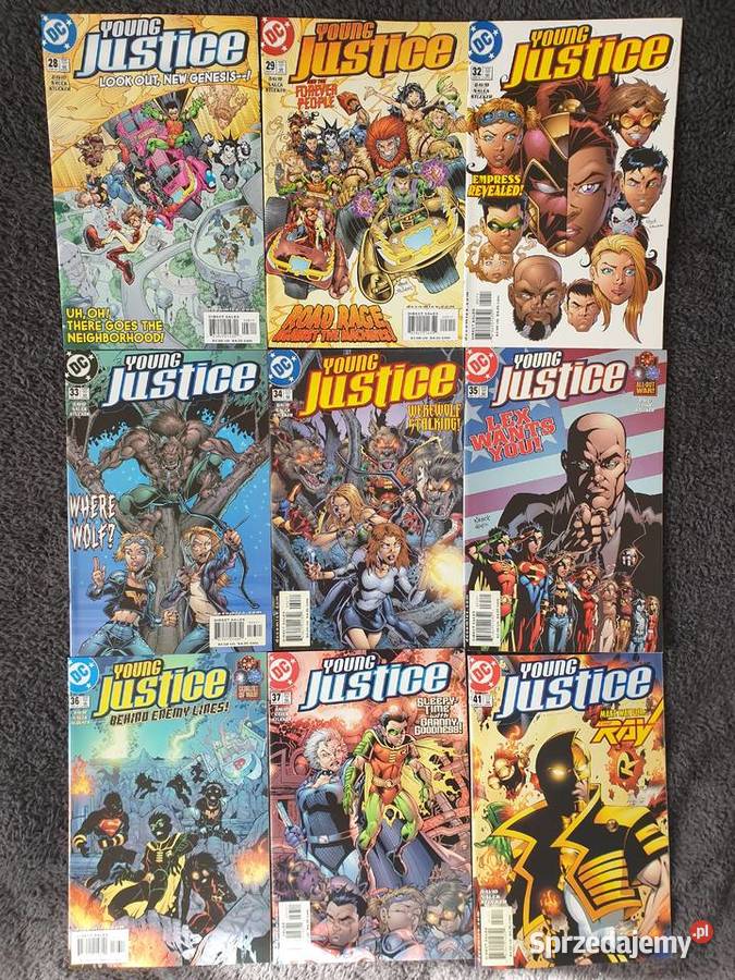Young Justice kolekcja 36 komiksów DC USA Gdynia