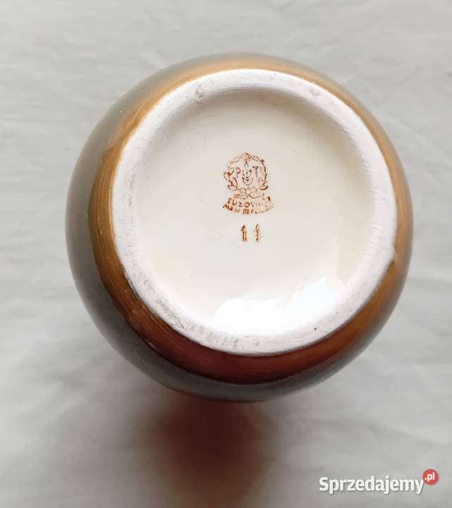 Wazonik z porcelitu Tułowice okres PRL Koźminek