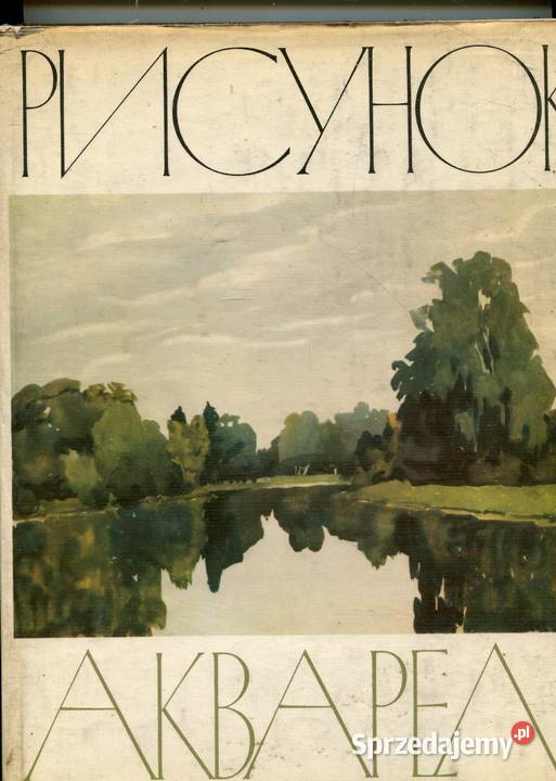 Risunok akwarel twarda z obwolutą Szczecin sprzedam