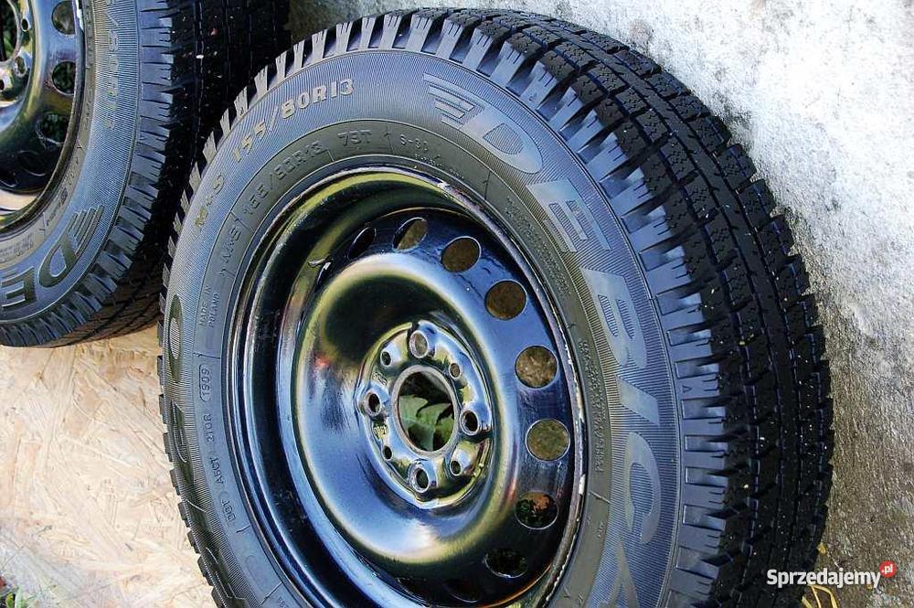 KOŁA ZIMOWE FIAT PANDA IDEALNE 155x80x13 stalowe warmińsko-mazurskie Reszel