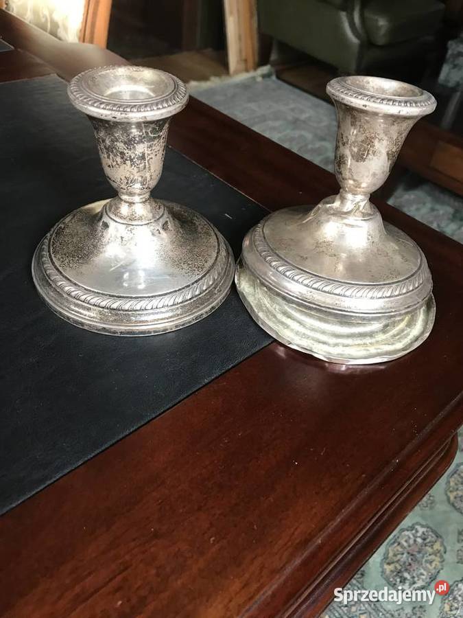 SREBRNE ŚWIECZNIKI GORHA STERLING Tarnów sprzedam