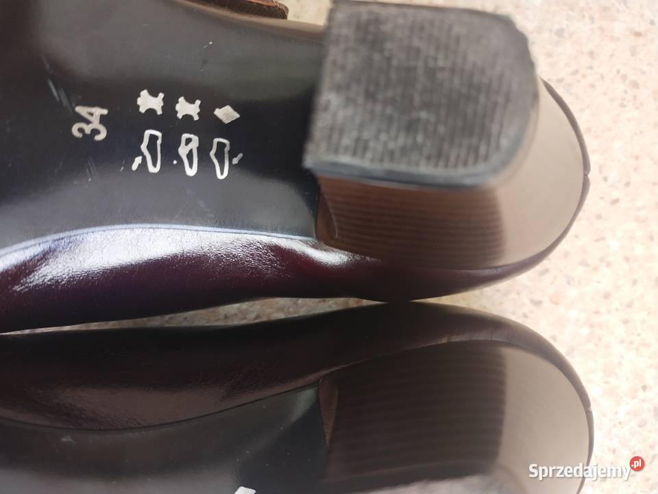 Buty damskie skórzane rozmiar 34 Moda i Styl świętokrzyskie Starachowice