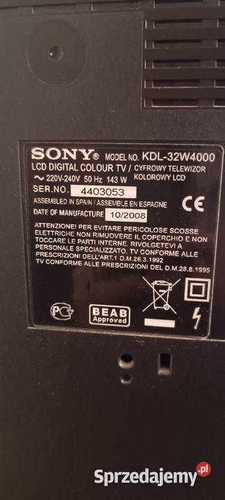 Sprzedam telewizor Sony 32 cale 32cale dolnośląskie Wrocław