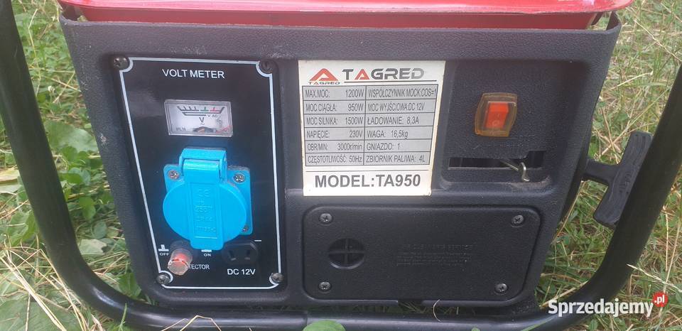 Agregat prądotwórczy 1200W 230 V 12 V Tagred Tarnów