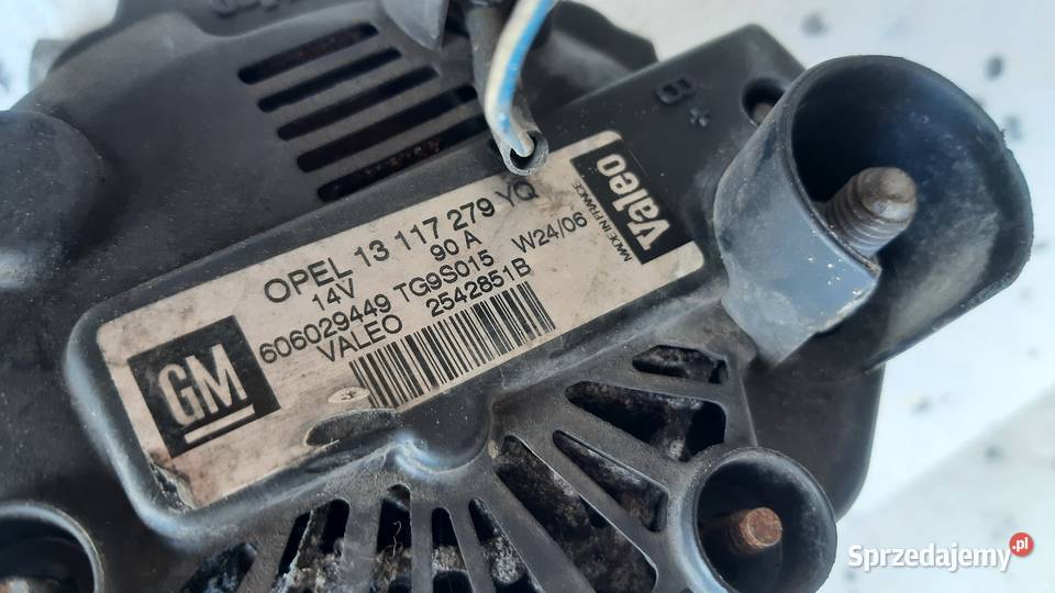 alternator 90A Opel Corsa C D Combo Meriva A Układ elektryczny silnika Dębno