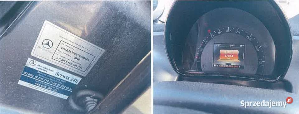 Smart ForFour II W453 sprzedaż syndyka lubelskie Zamość