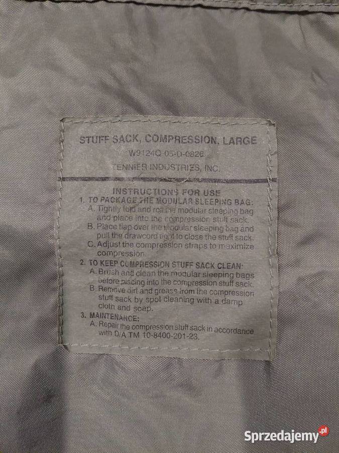 Worek kompresyjny na śpiwór stuff sack Large Wrocław