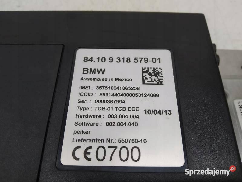 MODUŁ 931857901 Bmw Seria 3 VI 2011 2018 F31 20