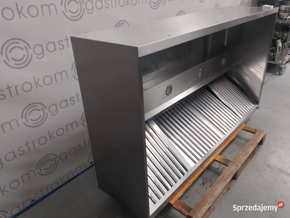 OKAP PRZYŚCIENNY SKRZYNIOWY Z ŁAPACZAMI 180X100 Wrocław