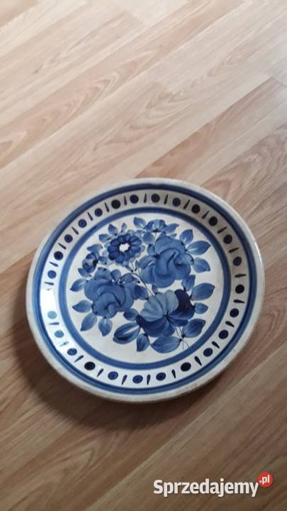 069 Talerz dekoracyjny malowany ręcznie Bydgoszcz sprzedam