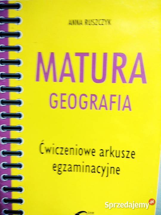 Matura geografia Adam outlet książki używane Antykwariat mazowieckie Warszawa