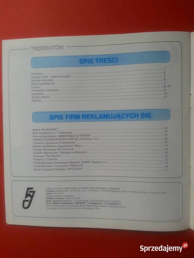 417 Trzebiatów Informator Miejski Szczecin sprzedam