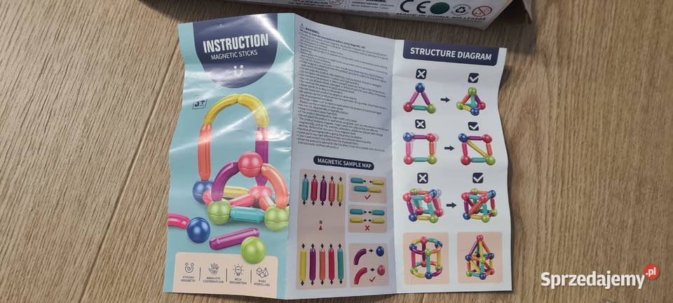 magnetyczne patyczki kulki 42 elementy Radom