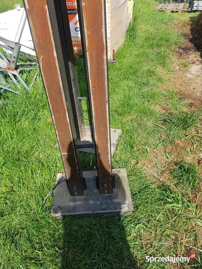 lampa ogrodowa stalowa ciężka 260 wysoka