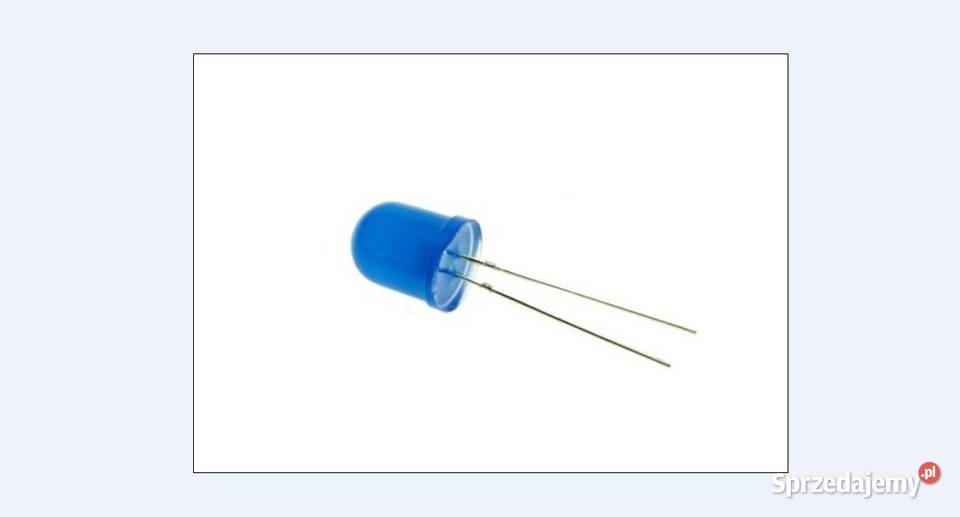 Dioda LED 10mm 10 żółta NIEBIESKA ZIELONA czer
