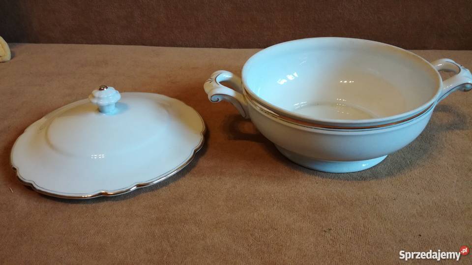 Stara waza porcelana sygnowana opolskie Nysa