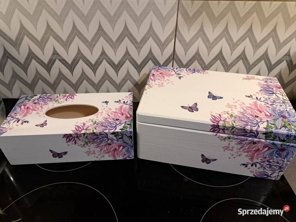 Chustcznik kwiaty motyle handmade Kędzierzyn-Koźle