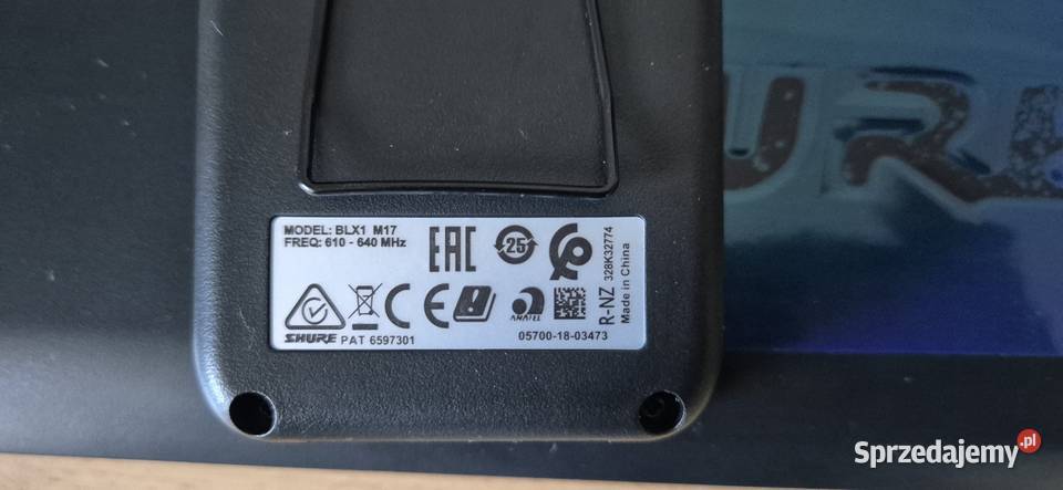 Zestaw podwójny do klapy Shure BLX88 Konin