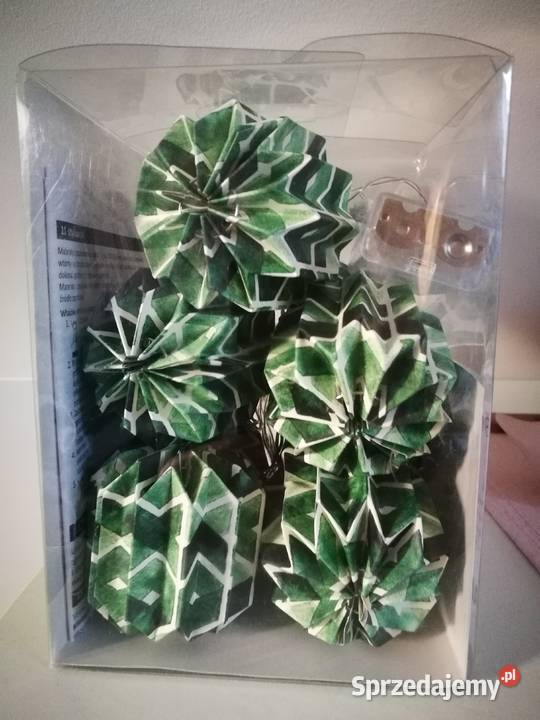 NOWY dekoracyjny łańcuch papierowy LED Pozostałe Dębica