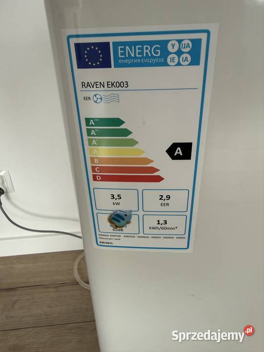 Klimatyzator przenośny raven ek003 35kw Witkowo Drugie sprzedam