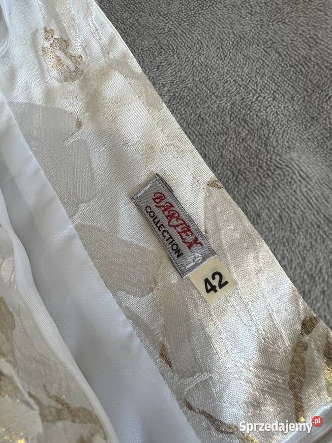 Spódnica biała kremowa beżowa w kwiaty kwiatki Jasło sprzedam