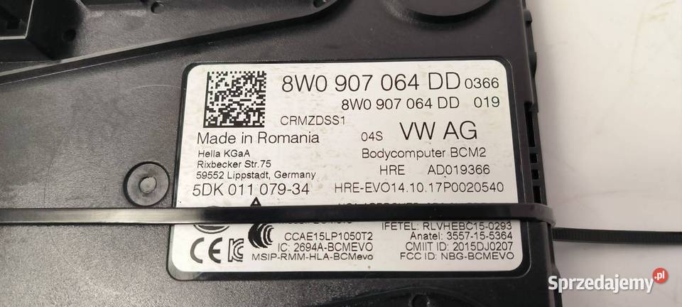 MODUŁ AUDI Q7 II 4M 8W0907064PP osobowe kujawsko-pomorskie Lipno