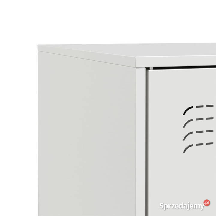 Szafka boczna biała 67x39x73 stal WM841678 Pozostałe Warszawa