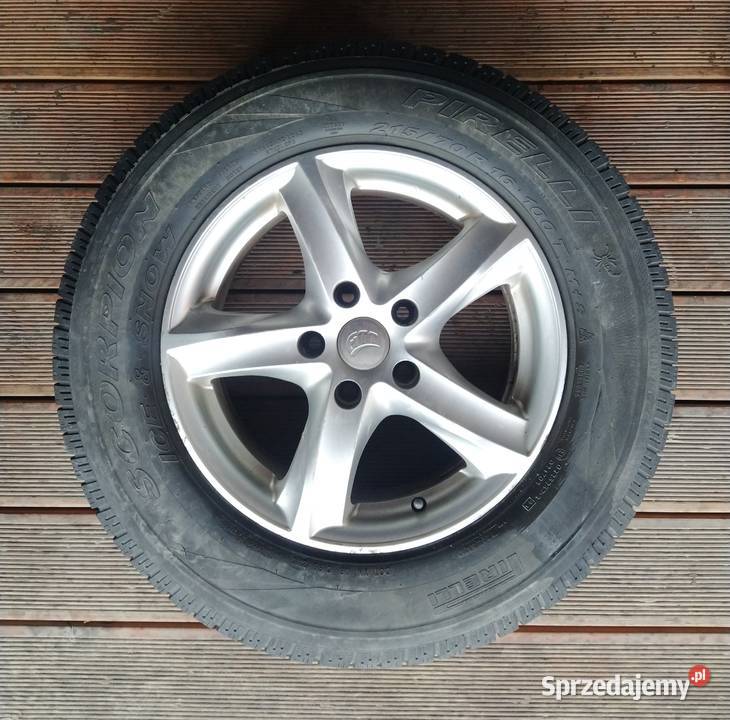 Felgi aluminiowe R 16 plus opony zimowe Pirelli Kalisz sprzedam