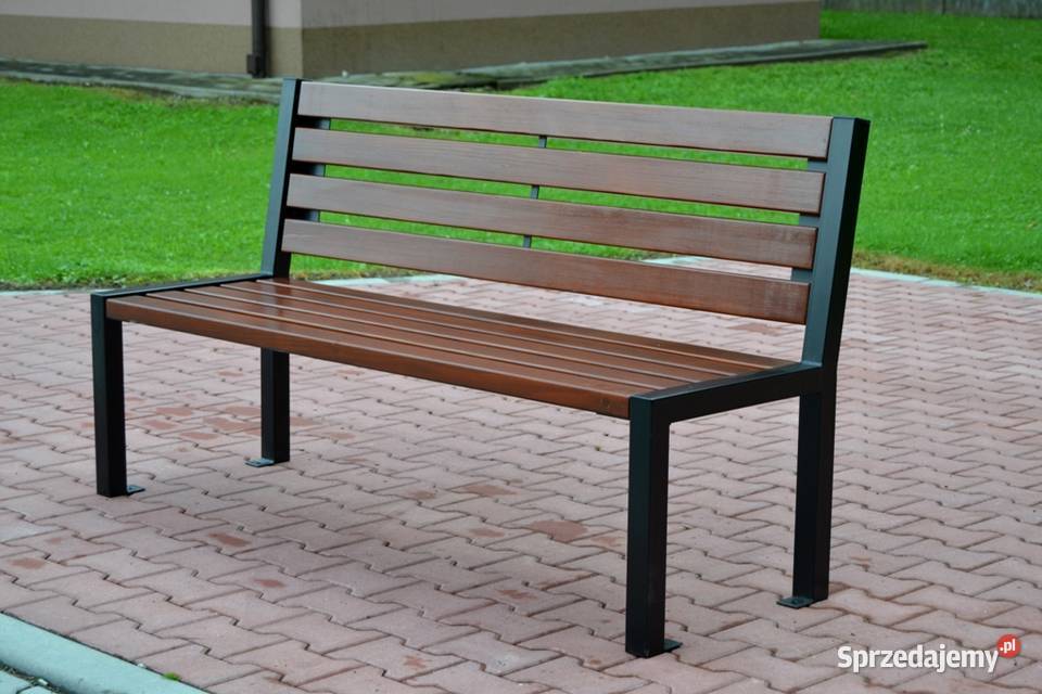 Ławka z oparciem stalowa Parkowa Ogrodowa śląskie Katowice sprzedam