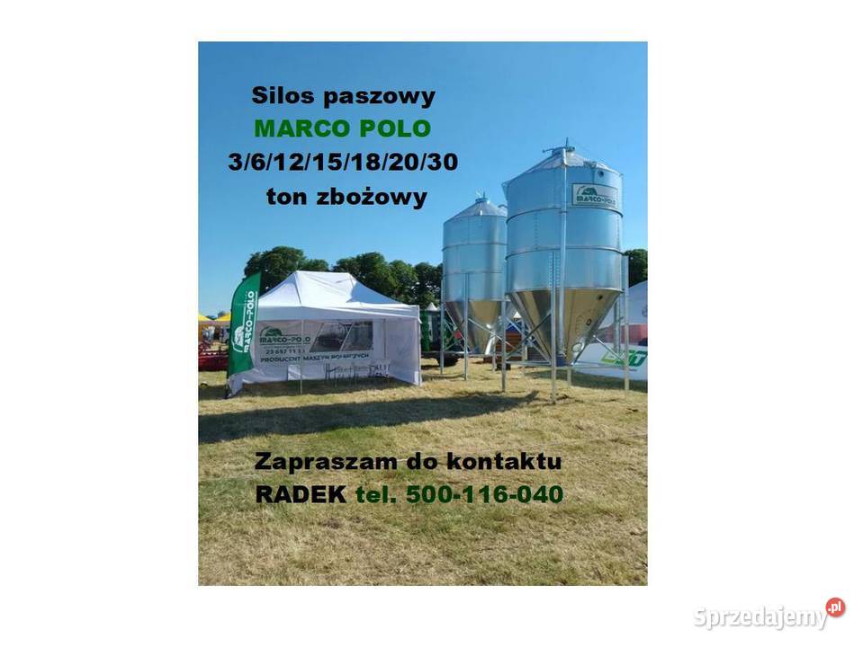 Przenośnik do paszy 6 metrów 8 metrów 10 metrów Mława