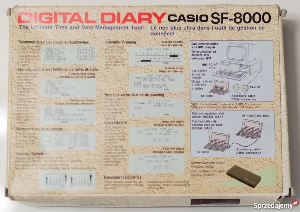 Organizer Casio Digital Diary SF8000 64 KB śląskie
