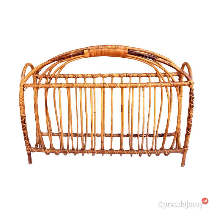 Gazetnik wiklinowy Skandynawski styl Dania lata