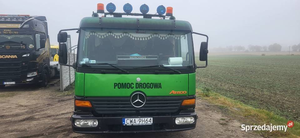 Mercedes Atego Pomoc Drogowa Laweta kujawsko-pomorskie Wąbrzeźno