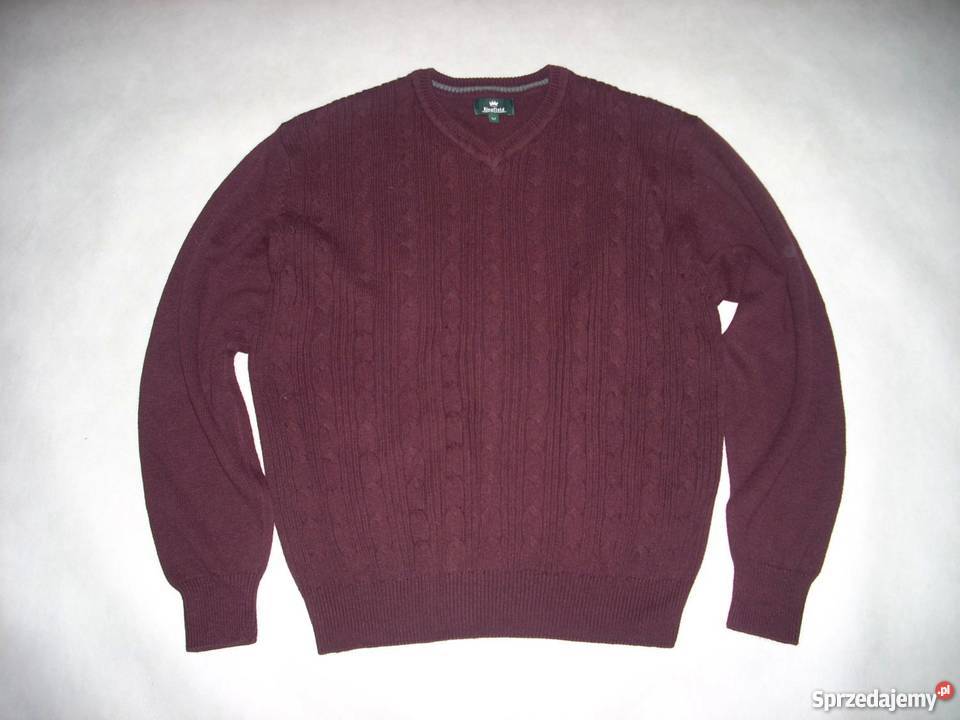 SWETER męski burgundowy j NOWY M L Nowy Sącz