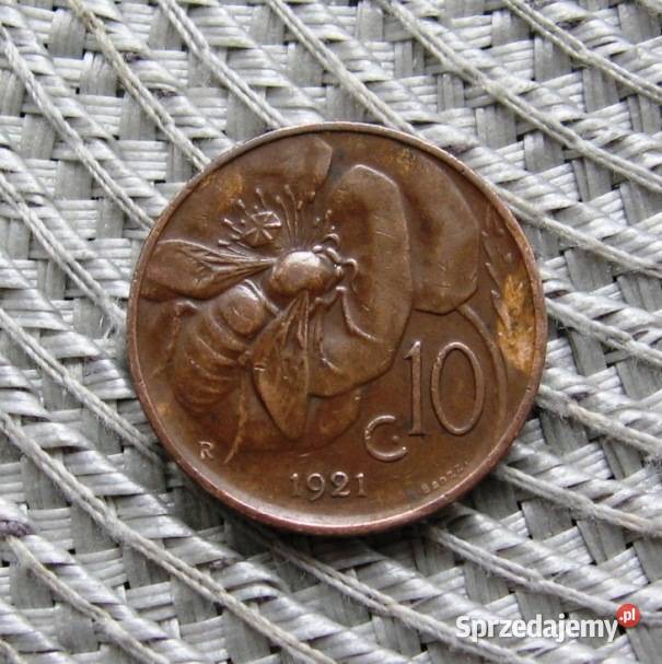 Włochy 10 Cenasimi 1921r wielkopolskie Kalisz