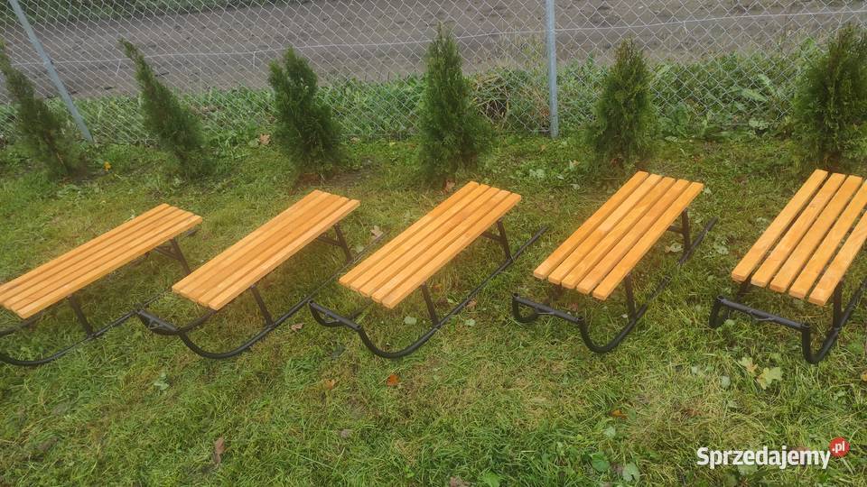Sanki metalowe mocne Nowe spawane sznurek warmińsko-mazurskie Morąg
